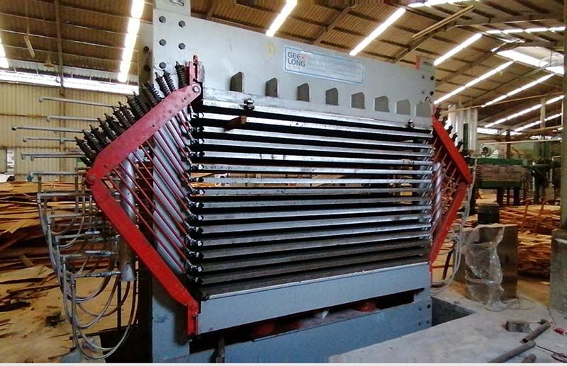 Plywood machine installed in Indonesia