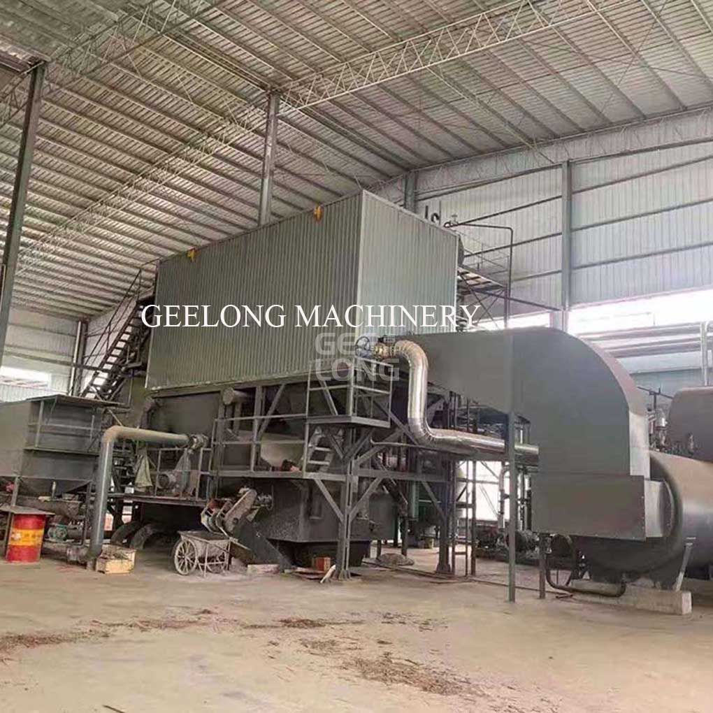 Boiler machine for plywood factory