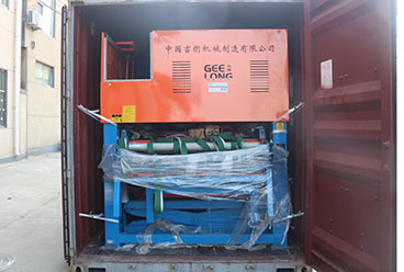 Automatic veneer peeling line exported to geelong clients