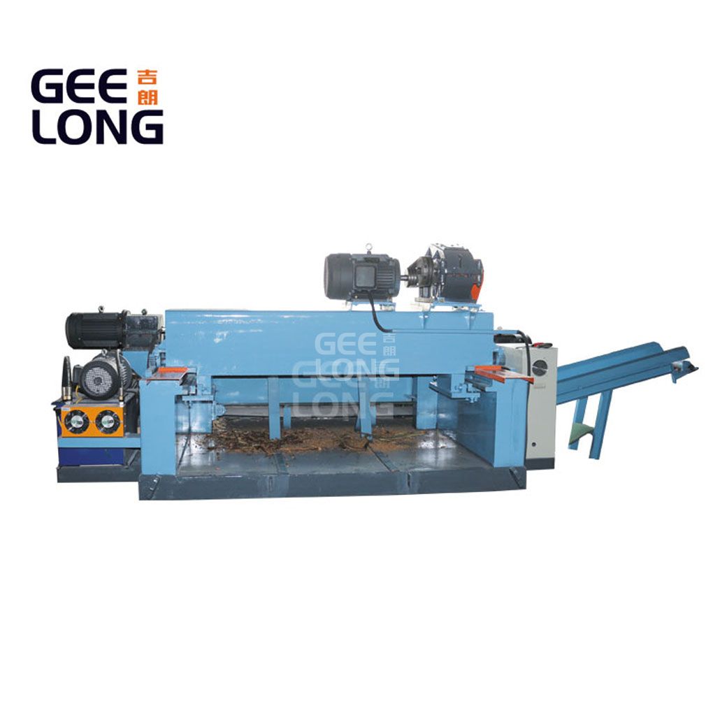 China GEELONG 4ft wood log debarking machine with bark crusher