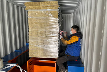 3 containers solid press veneer dryer are exported