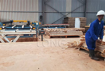 China GEELONG plywood machine at Africa