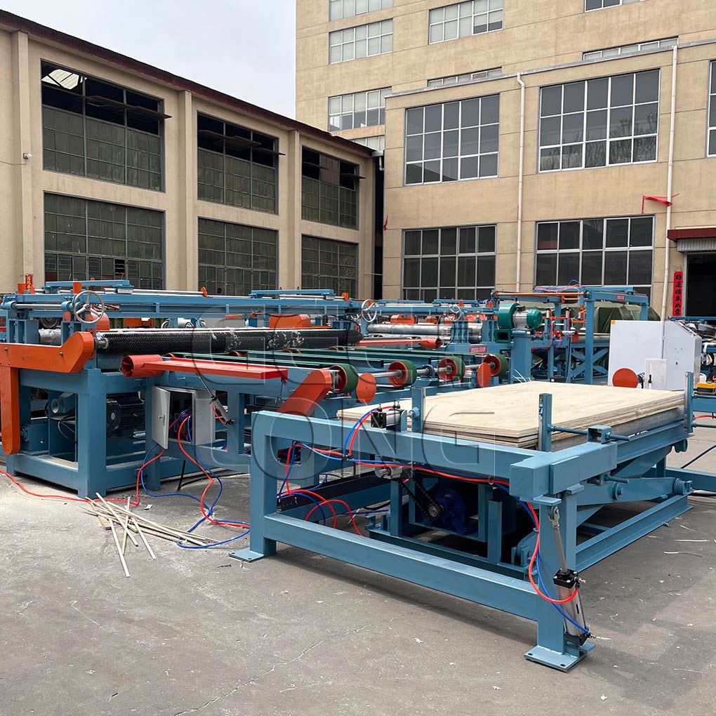 China GEELONG roller type plywood edge cutting saw machine