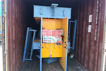 GEELONG exported veneer patching machine and plywood cold press machine to Indonesia 