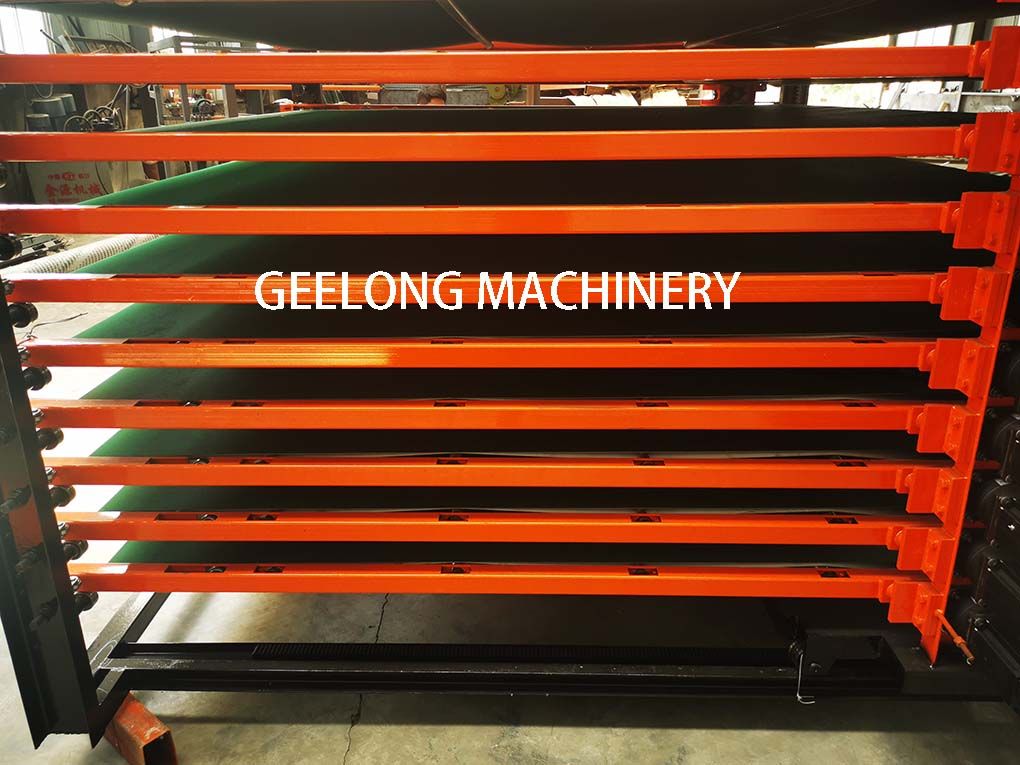 Automatic belt conveyor for melamine hot press machine