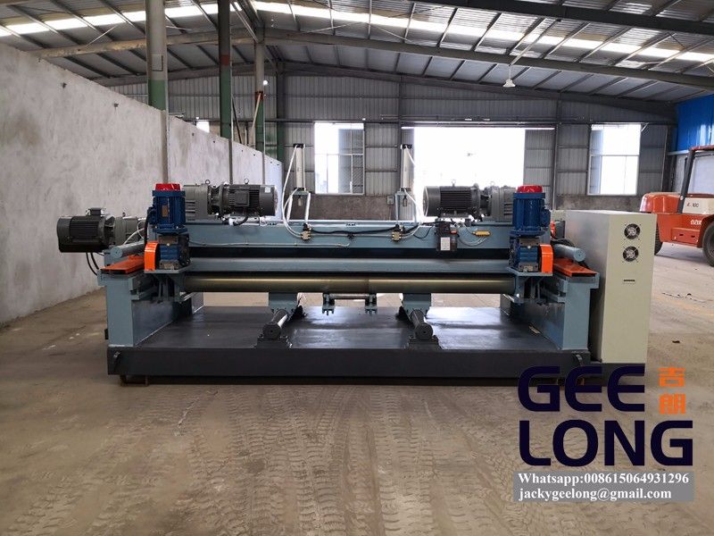 8ft spindleless veneer lathe machine with cutter