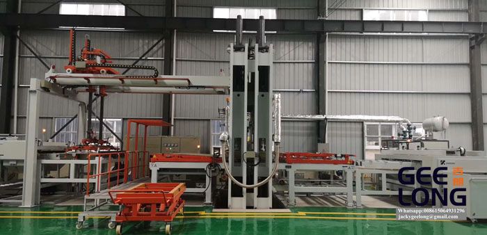 China short cycle melamine laminate hot press machine