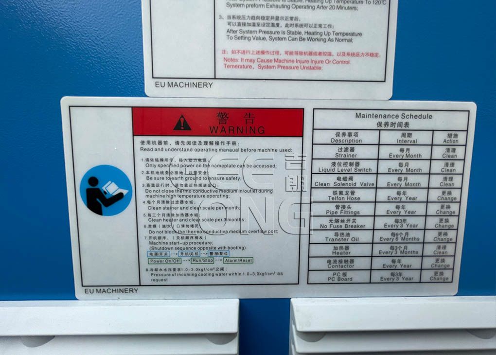 electricial heat oil boiler for plywood hot press machine