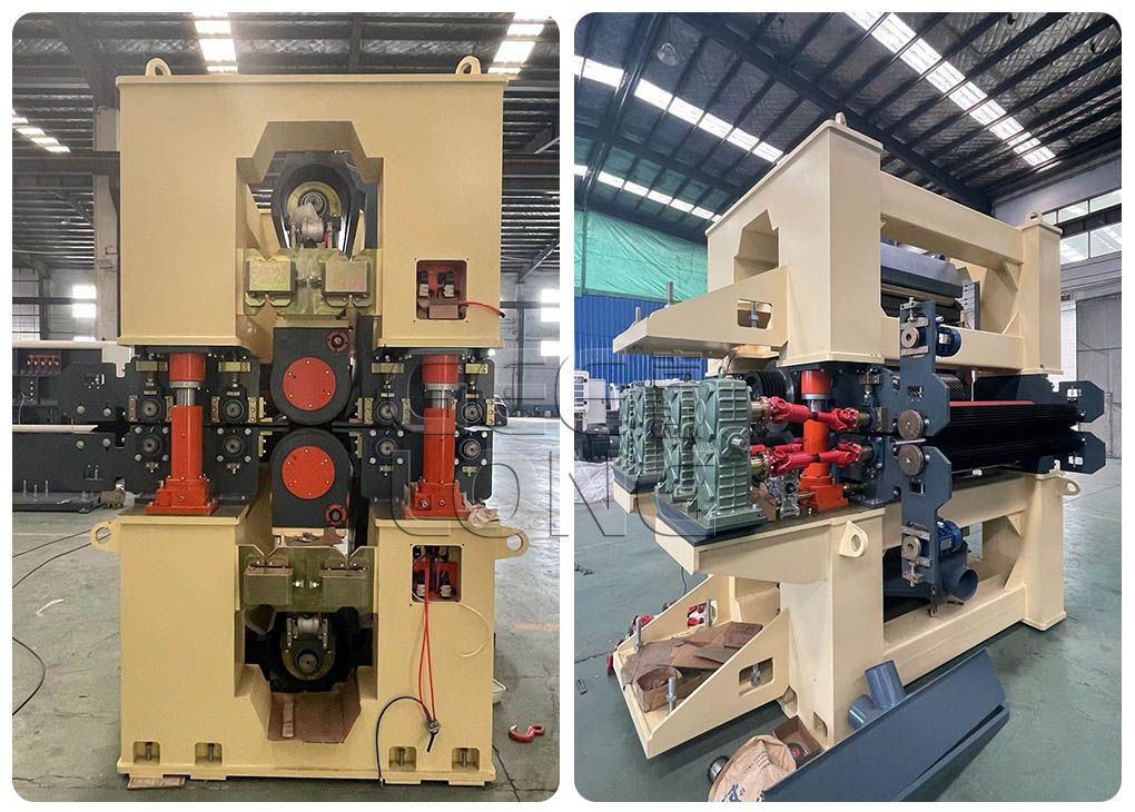 China Geelong heavy duty double side calibration sanding machine