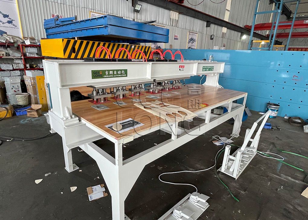 GEELONG manual type pneumatic veneer repair machine