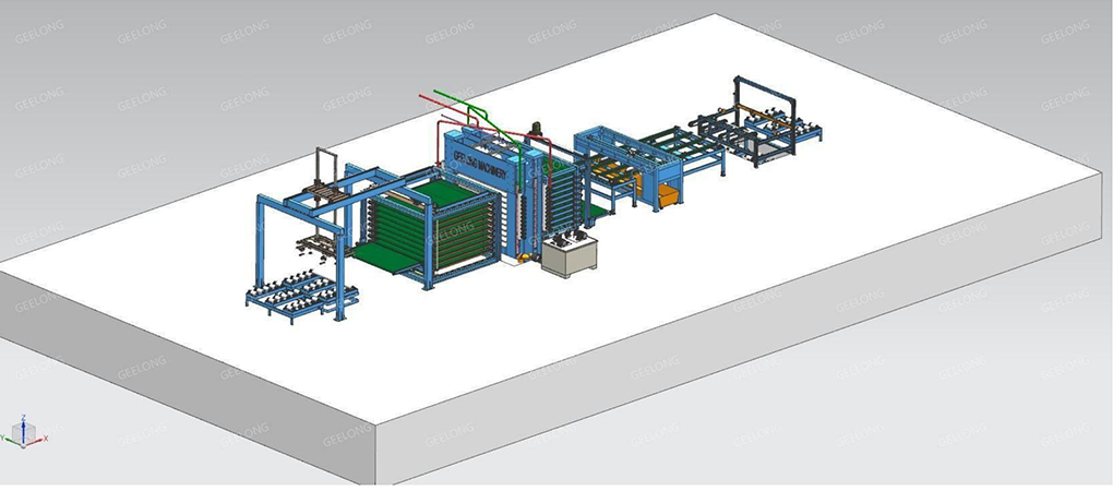 film faced laminate plywood hot press machine