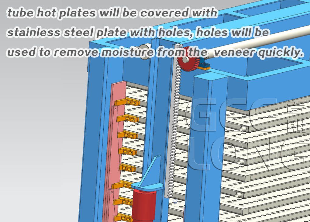 China tube veneer press dryer machine
