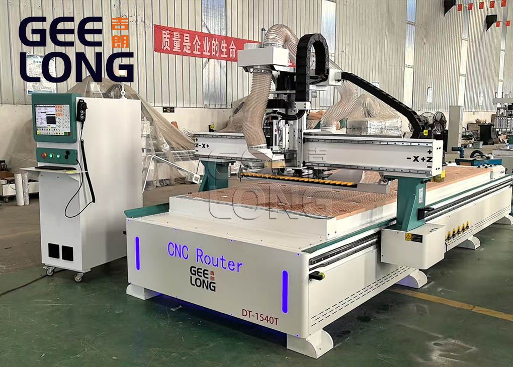 china geelong configurations CNC router with automatic knife blade changing syste